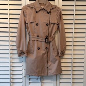 Laundry by Shelli Segal Women's Beige/Taupe Trench Coat Size M